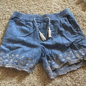 cotton jean shorts